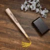 Chinese Wooden Carved Folding Hand Fan Sandalwood
