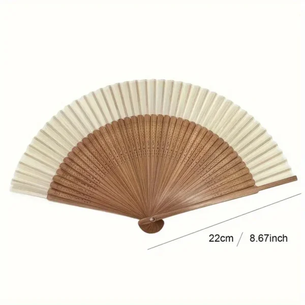 Heart Shaped Chinese Bamboo Folding Fan