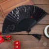 Elegant Chinese Wooden Folding Hand Fan
