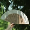 Heart Shaped Chinese Bamboo Folding Fan