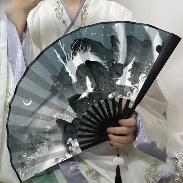 Large Bamboo Chinese Folding Hand Fan