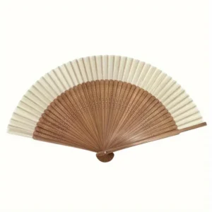 Heart Shaped Chinese Bamboo Folding Fan