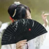Elegant Chinese Wooden Folding Hand Fan